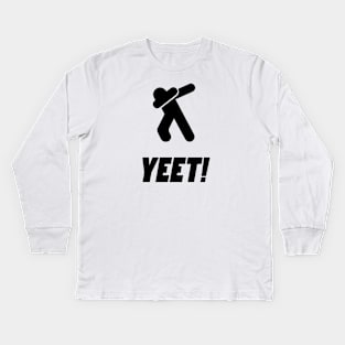 Yeet Dabber Kids Long Sleeve T-Shirt